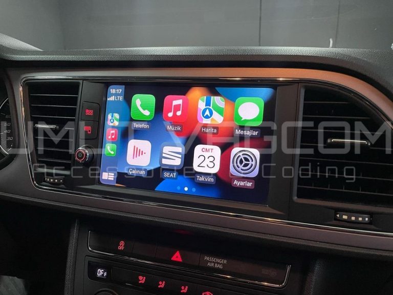 Seat Leon CarPlay Açma – Full Link Aktivasyonu (Apple CarPlay + Android Auto + MirrorLink)
