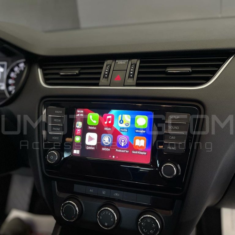 Skoda CarPlay Açma İstanbul – Apple CarPlay, Android Auto, SmartLink Aktivasyonu