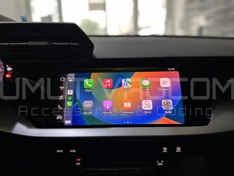YENİ AUDİ A3 KABLOSUZ CARPLAY AKTİVASYONU