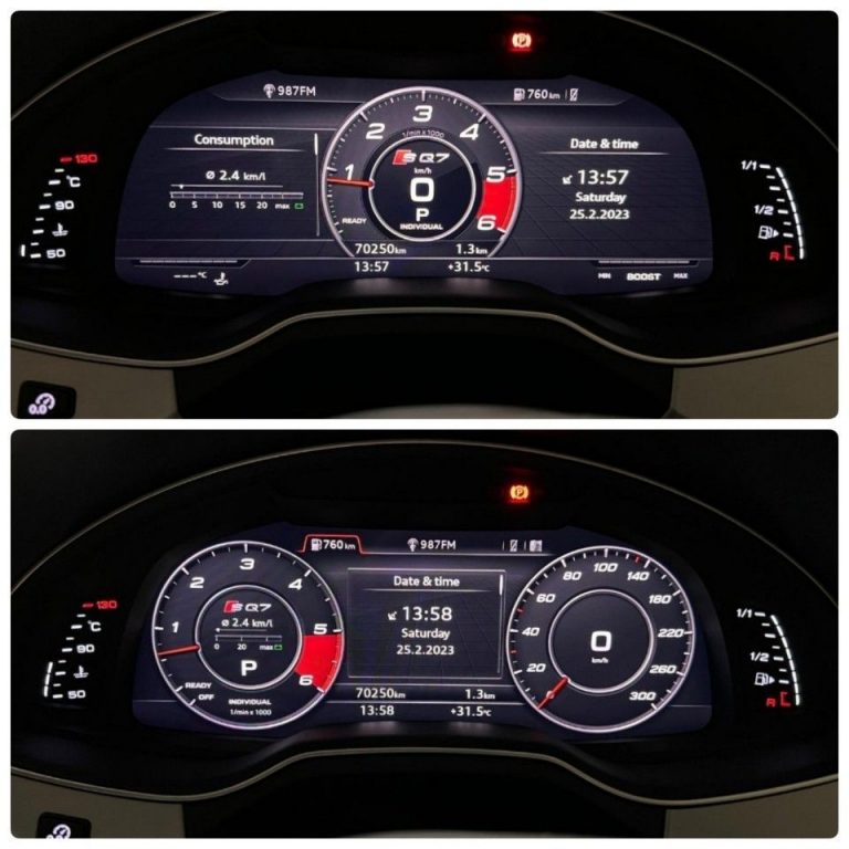 AUDİ Q7 SPOR GÖSTERGESİ , AUDİ SQ7 SPOR GÖSTERGESİ, AUDİ KADRAN TEMASI