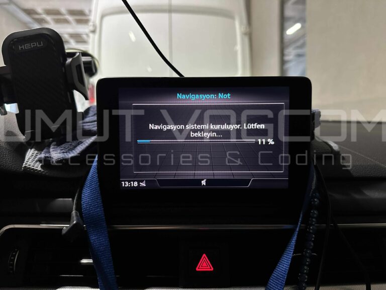 Audi Navigasyon Başlatılmıyor, Navigasyon sistemi kuruluyor. Lütfen bekleyin... %11