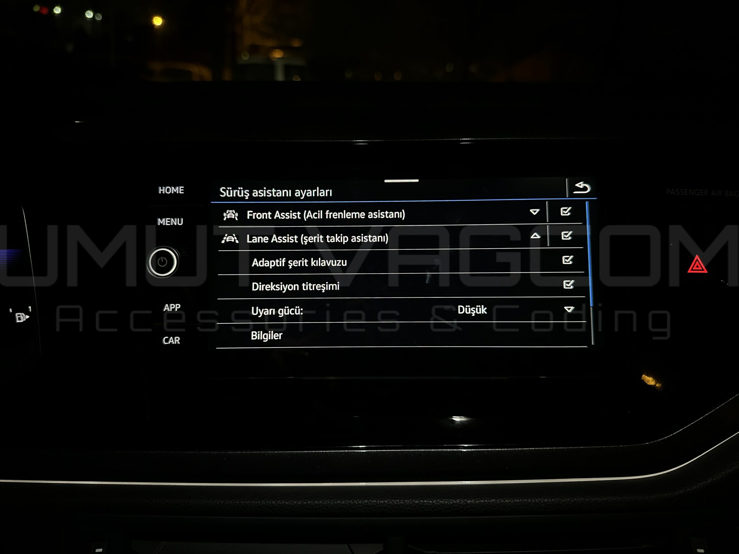 Taigo Adaptif Şerit Kılavuzu Aktivasyonu (2024+) 1 Taigo Adaptif Şerit Kılavuzu Aktivasyonu (1)