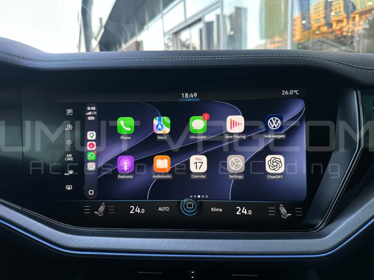 Volkswagen Touareg 2019–2023 Full Ekran CarPlay & Android Auto Aktivasyonu